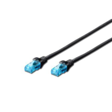 Digitus UTP CAT5e Prémium patch kábel 0.5m Fekete kábel és adapter