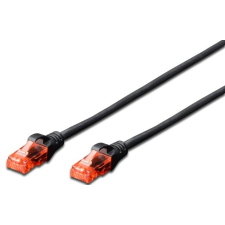 Digitus UTP Összekötő Fekete 10m DK-1617-100/BL kábel és adapter