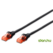 Digitus UTP Összekötő Fekete 5m DK-1612-050/BL kábel és adapter