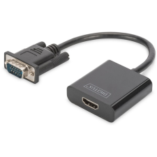 Digitus vga apa - hdmi anya adapter audio kábellel da-70473 kábel és adapter