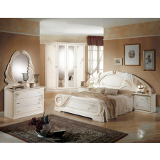 Dima DI Lory hálószoba - bézs, 180x200 cm ággyal, 4-ajtós szekrénnyel bútor