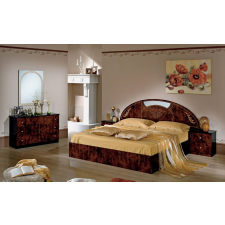 Dima DI Rosa hálószoba - dió, 180x200 cm ággyal, 4-ajtós szekrénnyel bútor