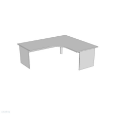 Dimex Íróasztal, sarokíves, panellábbal F-120.S 80/80, méret:180/160 x 80/80 x 75 mm, J íróasztal