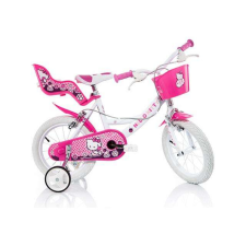 Dino Bikes Hello Kitty rózsaszín-fehér kerékpár 14-es méretben gyermek kerékpár