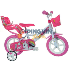 Dino Bikes Unikornis rózsaszín-fehér kerékpár 12-es méretben gyermek kerékpár