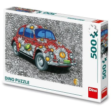 Dino Festett VW Bogár puzzle, kirakós