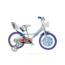 Dino Jégvarázs 2 fehér-lila színű kerékpár 16-os méretben gyermek kerékpár