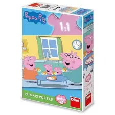 Dino Peppa malac ebéd 24 maxi puzzle puzzle, kirakós