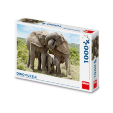 Dino Puzzle 1000 db - Elefánt család puzzle, kirakós