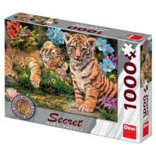 Dino Puzzle 1000 pcs, titkos - Tigriskölykök puzzle, kirakós