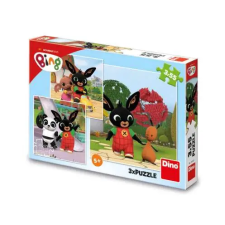 Dino Puzzle 3x55 db - Bing puzzle, kirakós