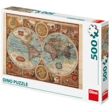  Dino Puzzle 500 db - Világtérkép 1626-ból puzzle, kirakós