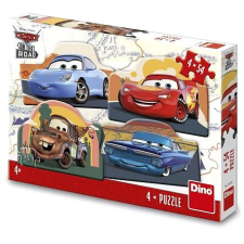 Dino Verdák az utakon 4 × 54 puzzle, kirakós