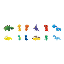  Dínós gyurmaszett 12 db /csomag (64804) játékfigura