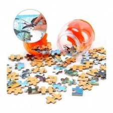  Dinós puzzle tojásban - Sárga puzzle, kirakós