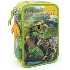 Dinosart Dinoszaurusz mintás 3 rekeszes töltött tolltartó tolltartó