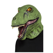 Dinosaur Latex Mask. paróka