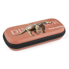 Dinoszaurusz bedobálos tolltartó gumipánttal - narancssárga - 3D Euoplocephalus tolltartó