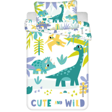  Dinoszaurusz Cute &amp; Wild gyerek ágyneműhuzat 100×135cm, 40×60 cm lakástextília