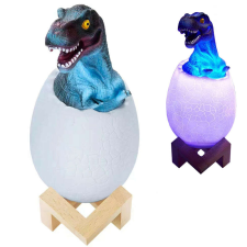Dinoszaurusz éjszakai lámpa T-rex rgb led izzó tojás gyerekeknek éjjeli fény