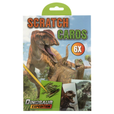  Dinoszaurusz Expedition scratch képkarcoló készlet kreatív és készségfejlesztő