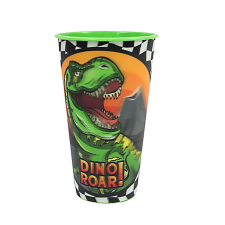 Dinoszaurusz Roar 3D hatású műanyag pohár 480 ml konyhai eszköz