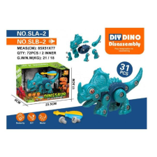  Dinoszaurusz, szétszerelhető, csavarhúzóval játékfigura