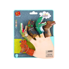 Dinoszaurusz ujjbáb 5 darabos készlet plüssfigura