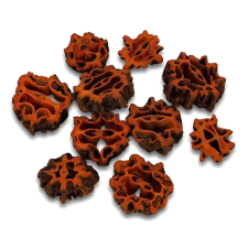  Diótermés-szeletek, barna. 10 db/cs dekorációs kellék