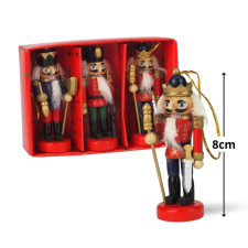  Diótörő 3db-os színes 8cm dekorációs kellék