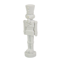  Diótörő fehér poly M11,5cm dekorációs kellék