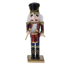  Diótörő (kék nadrágban, dobbal, 25 cm-es) karácsonyi dekoráció