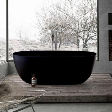 Diplon Dark Nora 170 cm es szabadon álló akril fürdőkád kád, zuhanykabin