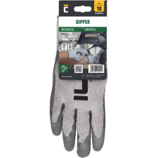  DIPPER kesztyű akasztófüllel szürke - 10 védőkesztyű