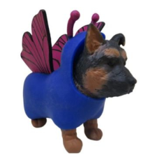 DIRAMIX Dress your puppy: állati kiskutyák 2. széria - németjuhász pillangó ruhában játékfigura