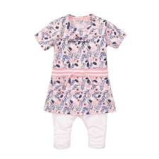 DIRKJE 2 részes ruhakészlet 68 Fehér+Multicolor babaruha szett