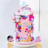  Disco,Party (Huntrix, K-Pop) témájú tortadísz,tortadekoráció 26 db-os