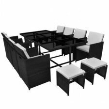 Discontmania VID 12 személyes MODERN 33 RÉSZES POLYRATTAN ÉTKEZŐGARNITÚRA 351096 kerti bútor