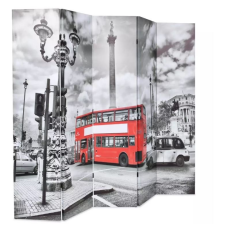 Discontmania VID fekete/fehér paraván 200 x 180 cm londoni busz bútor