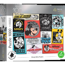 Disney 100 év: Retro poszterek 1000 darabos puzzle puzzle, kirakós