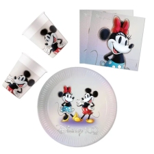Disney 100 Minnie party szett 36 db-os 23 cm-es tányérral party kellék