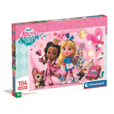 Disney Alice Csodaország cukrászdája Fergie 104 db-os puzzle Clementoni puzzle, kirakós