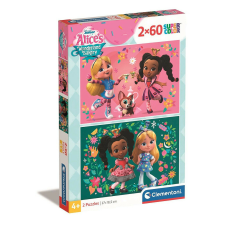  Disney Alice Csodaország cukrászdája Flowers 2x60 db-os puzzle Clementoni puzzle, kirakós