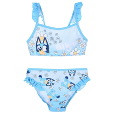 Disney Bluey Bikini virágos aqua kék fodros 3-4 év (104 cm) gyerek fürdőruha