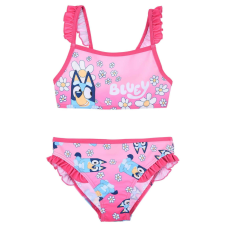 Disney Bluey Bikini virágos pink fodros 3 év (98 cm) gyerek fürdőruha
