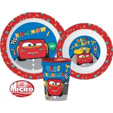 Disney Cars/Verdák mikrózható műanyag étkészlet pohárral babaétkészlet