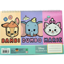  Disney Classics Animals A/4 spirál vázlatfüzet 40 lapos matricával füzet