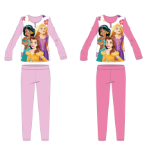 Disney Disney Hercegnők pamut jersey gyerek pizsama - világosrózsaszín - 128 gyerek hálóing, pizsama