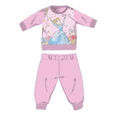 Disney Disney Hercegnők téli pamut baba pizsama - interlock pizsama - világosrózsaszín - 80