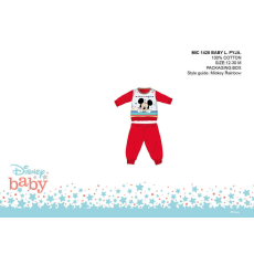 Disney Disney Mickey egér baba pizsama - jersey pamut pizsama - piros - 98